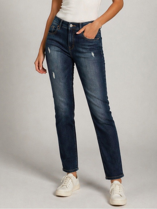 Stitch Fix Denim - 𝅺1822 Denim Stitch Fix Jeans Distressed Skinny Stretch Dark Wash 27 Inch Inseam